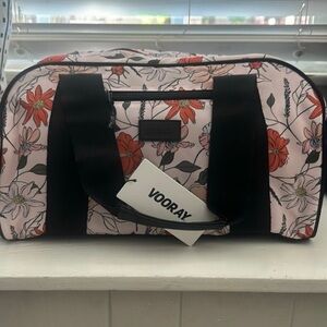 Floral Women's Bag - Pink and Black